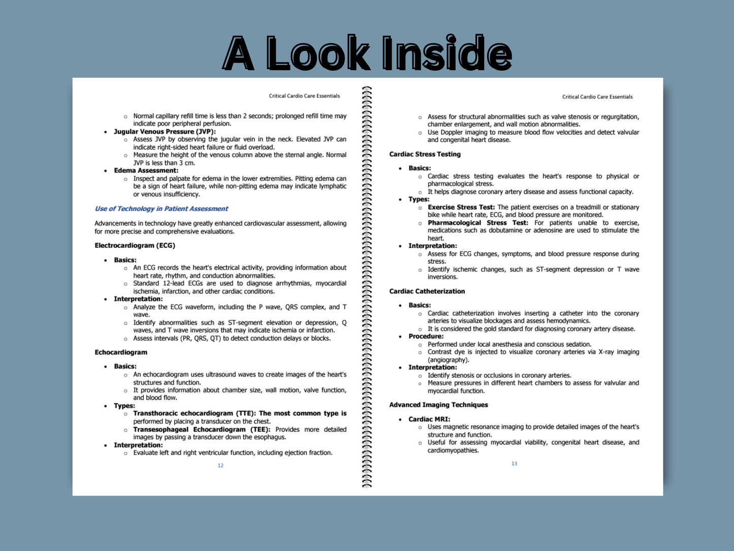 Critical Cardio Care Essentials