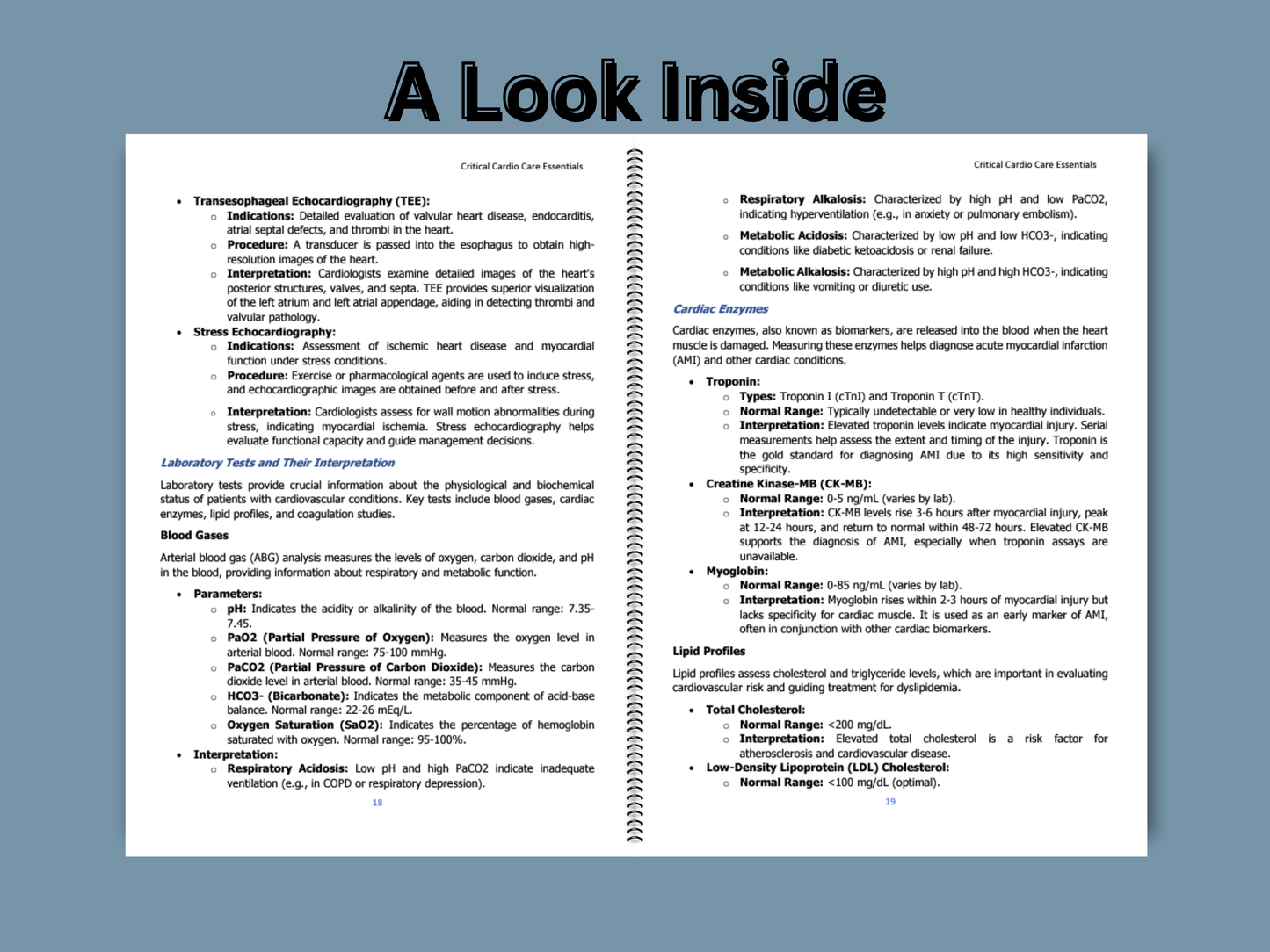 Critical Cardio Care Essentials